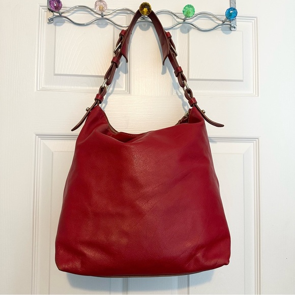 *DOONEY & BOURKE* Red Authentic Vintage Dillen Shoulder Bag - Picture 3 of 16